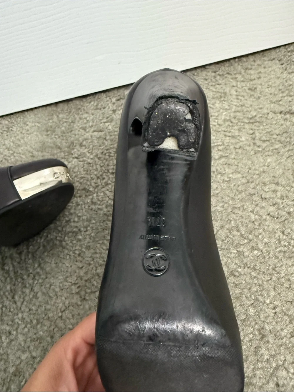CHANEL black pumps